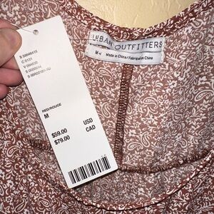 Urban Outfitters Rust Paisley Dress